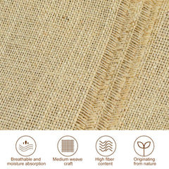 40 in. x 25 ft. Natural Burlap Fabric Roll - Heavy Duty Weed Barrier, Tree Wrap, Garden Protection & Rustic Decor