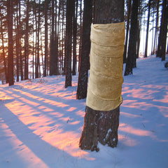 40 in. x 25 ft. Natural Burlap Fabric Roll - Heavy Duty Weed Barrier, Tree Wrap, Garden Protection & Rustic Decor