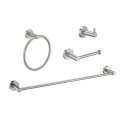 Bathroom Set  Brushed Nickel 22.7 Towel Bar Racks, Toilet Paper Holder, Ring, Hook, Accessories , Hardware,Fixtures