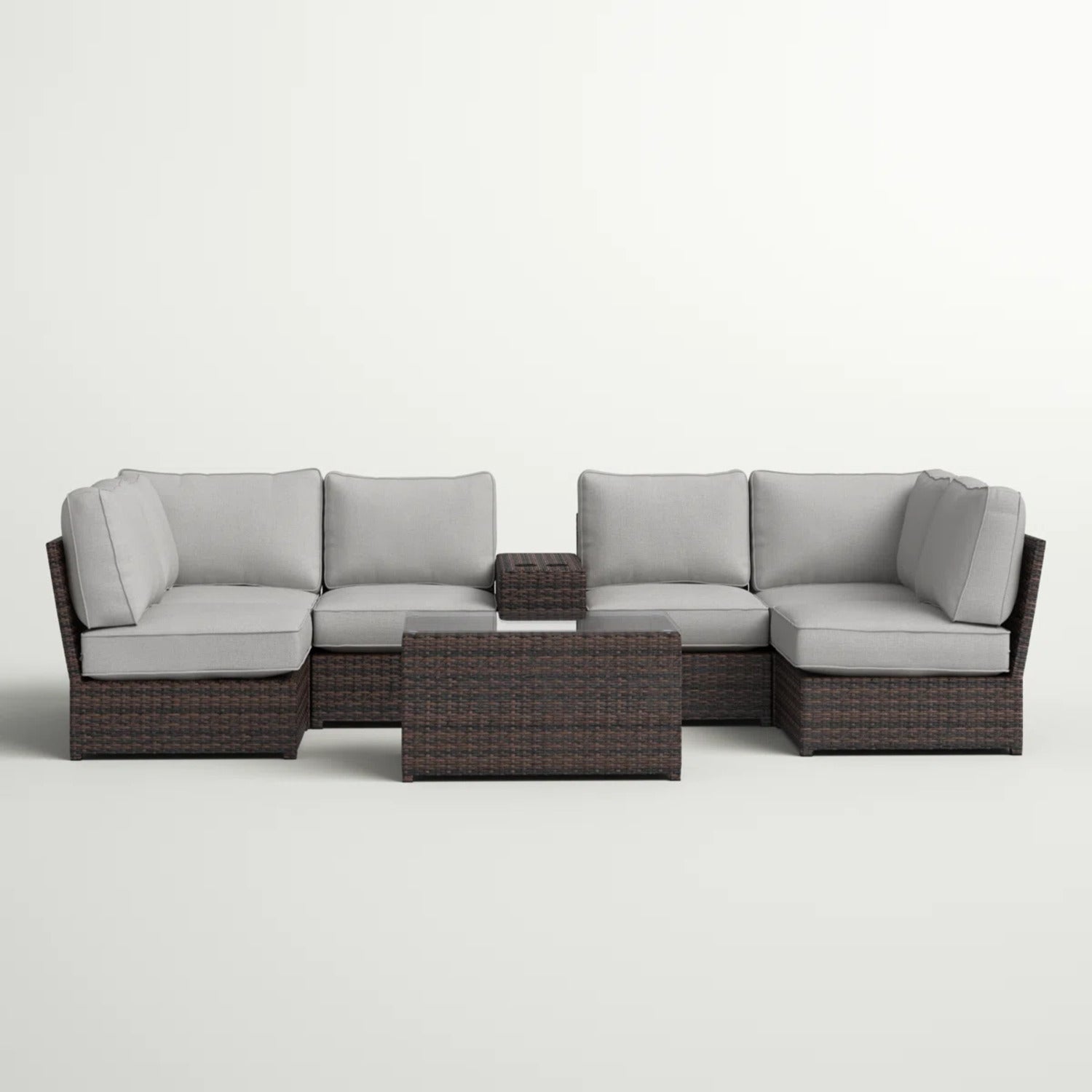 Fully Assembled 4-Person Outdoor Seating Group with Cushions