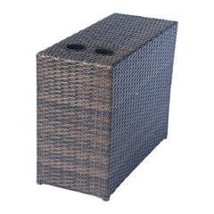 4-Person Outdoor Wicker Seating Set with Cushions – Fully Assembled