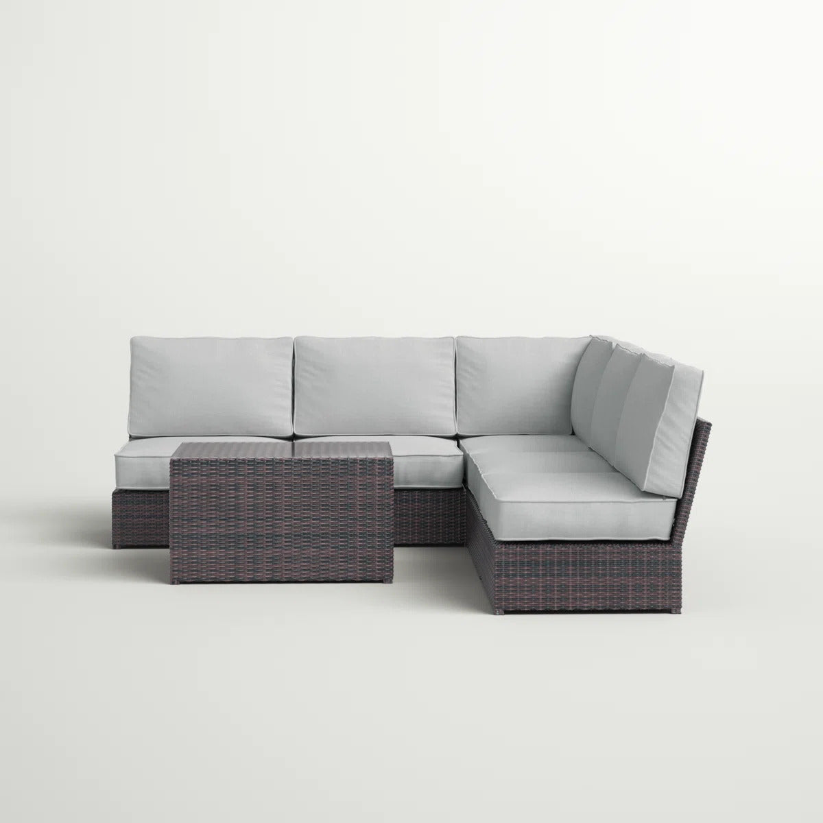4-Person Outdoor Seating Group with Cushions – Fully Assembled, No Assembly Required