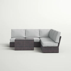 4-Person Outdoor Seating Group with Cushions – Fully Assembled, No Assembly Required