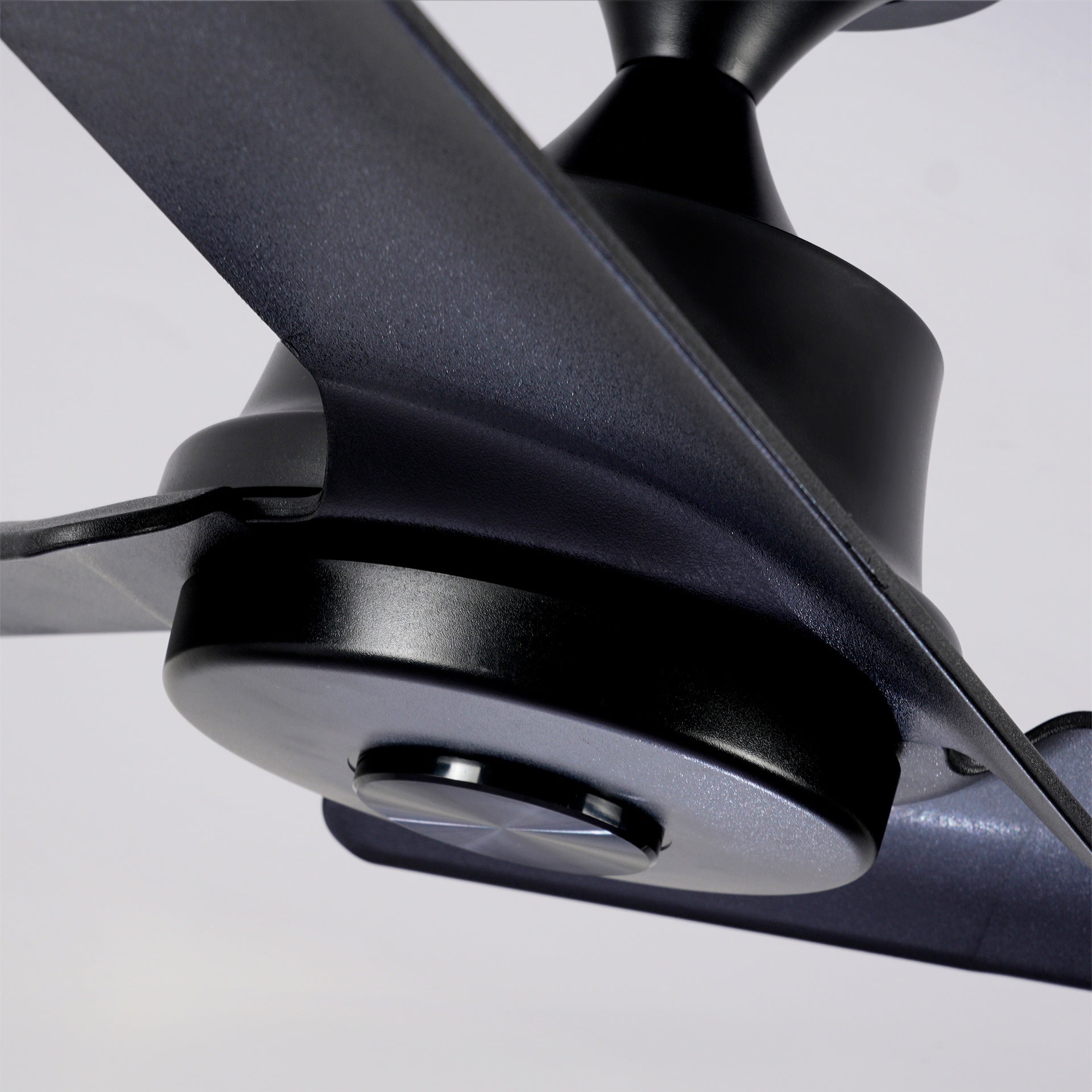 52''Flush Mount & Rod  ABS 3 Blades Ceiling Fan with Remote Control No Lights, Modern Reversible DC Motor Indoor 3 Blades Ceiling Fans for Patio Bedroom Living Room-- Black