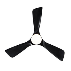 Hot sales 42 Inch Black Ceiling Fan with Lights Flush Mount Ceiling Fan with Remote Control, ABS Blades Modern Outdoor Ceiling Fans for Bedroom/Farmhouse/Patio/Indoor, Quiet DC Motor