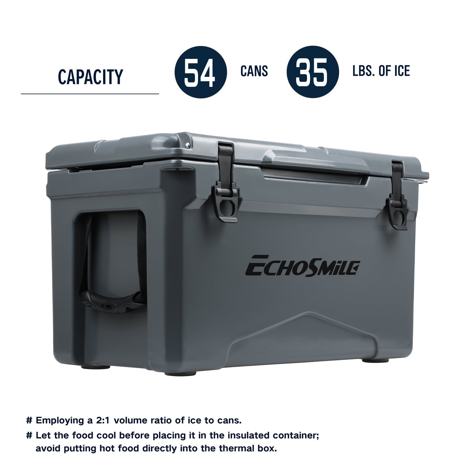 35Qt New Gray Insulated Box