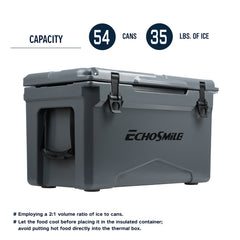 35Qt New Gray Insulated Box