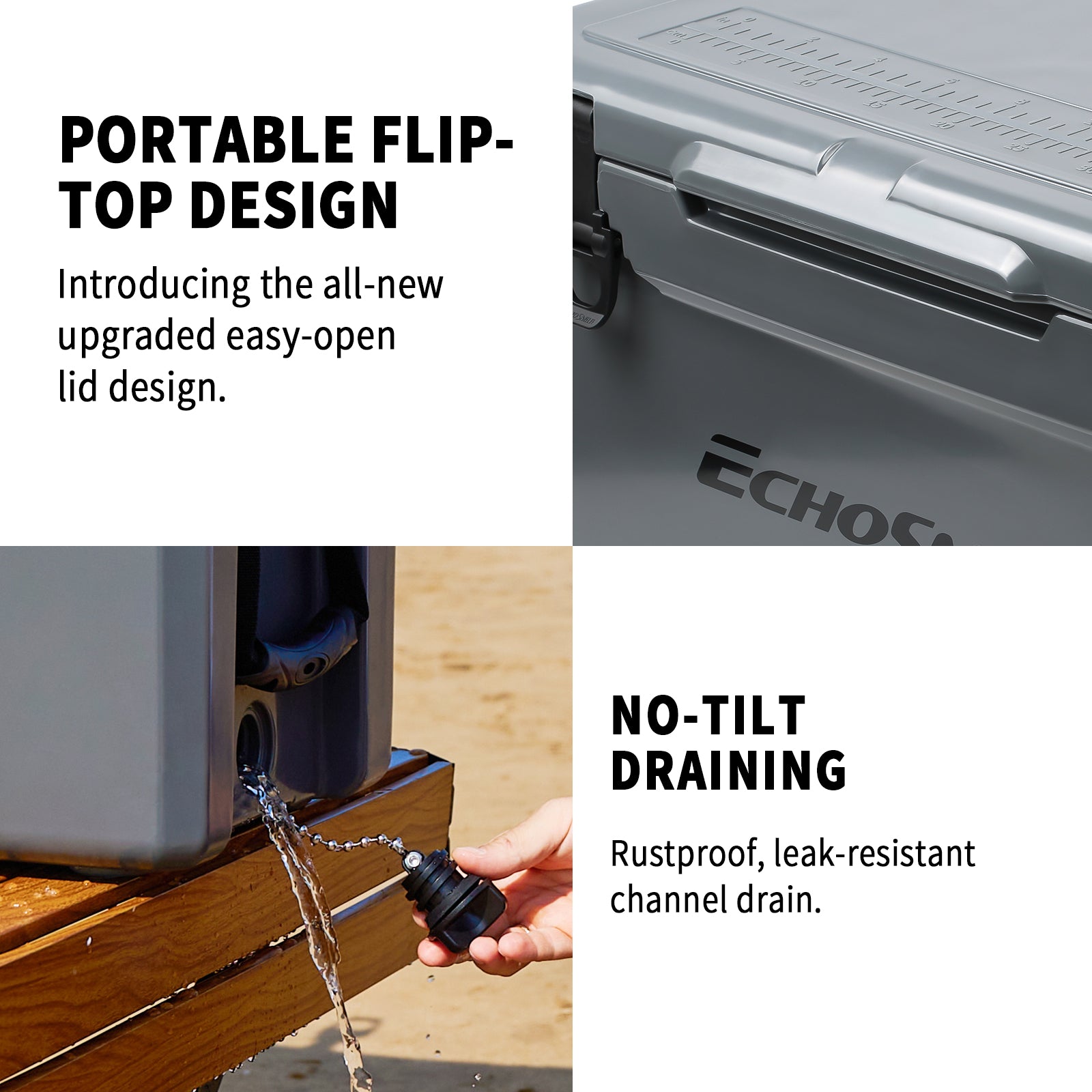 35Qt New Gray Insulated Box