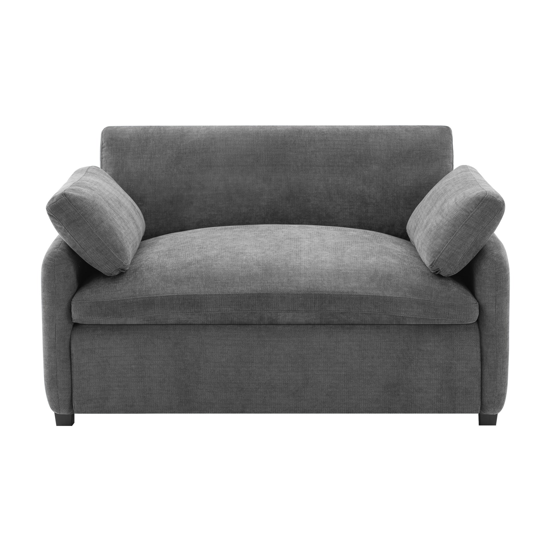 50*43" Oversized Chenille Single Sofa Chair, Wide and Deep Seat Accent Chair, Modern Upholstered Comfy Armchair, Couch Lounge with Pillows for Living Room&Apartment