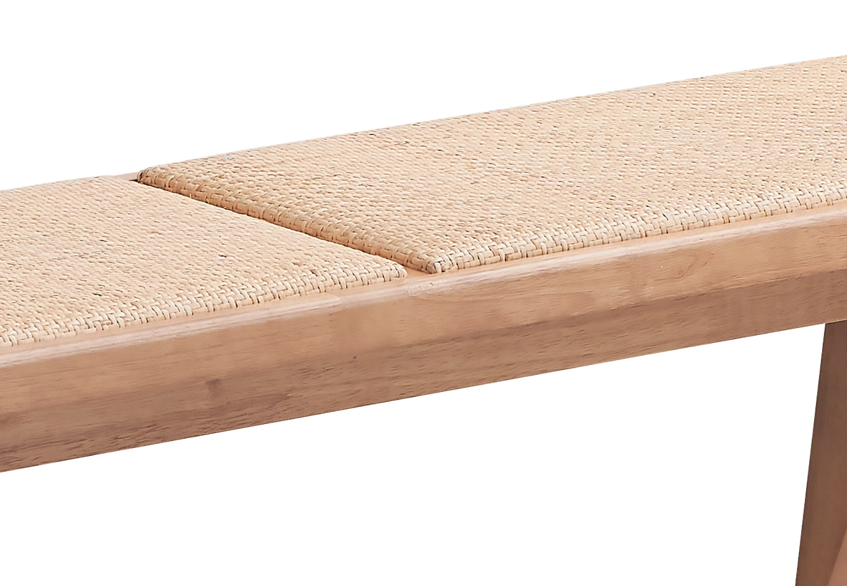 Velentina Rattan & Natural Finish Bench