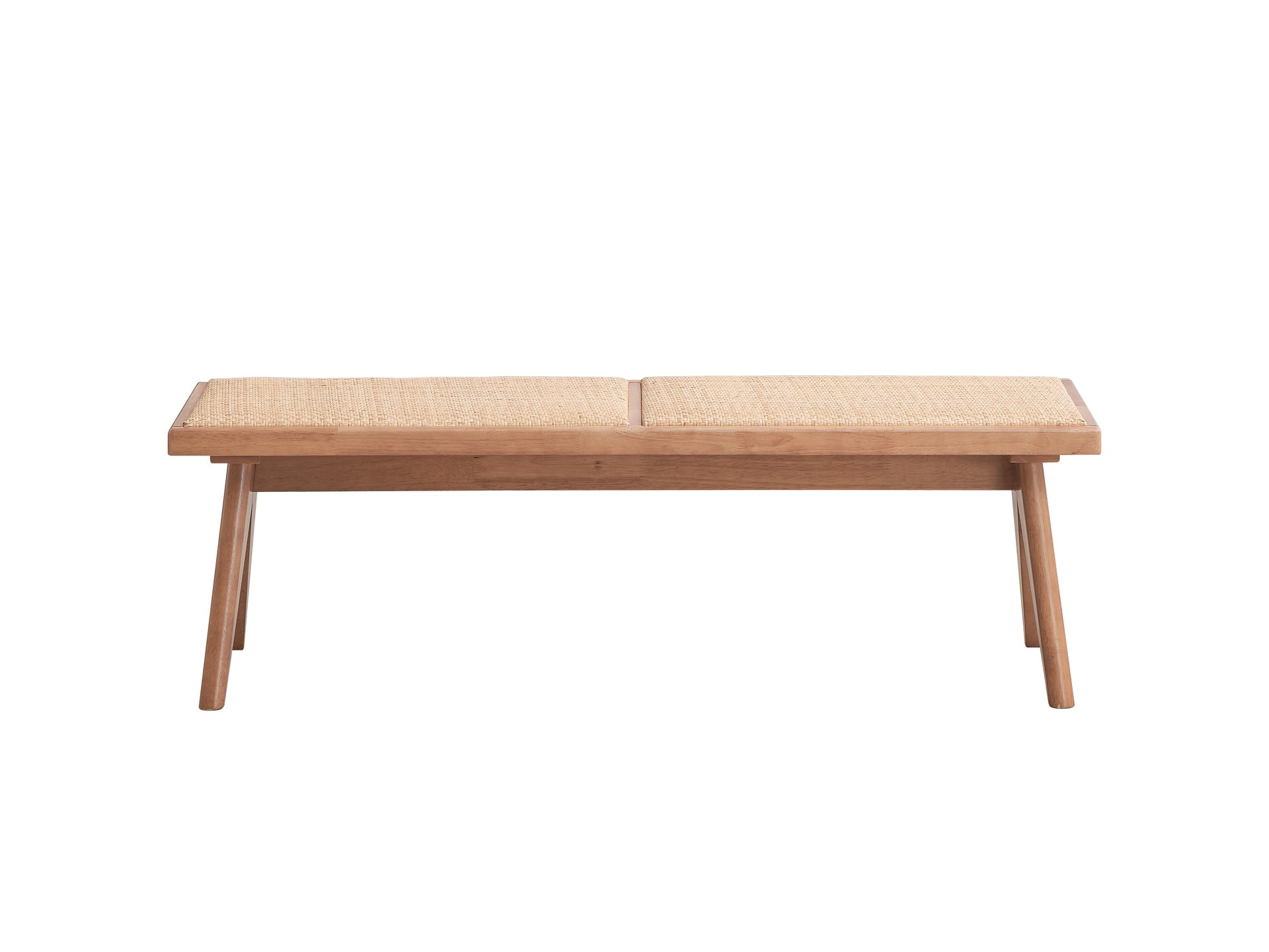 Velentina Rattan & Natural Finish Bench