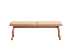 Velentina Rattan & Natural Finish Bench