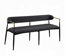 Jaramillo Black Chenille Finish Bench