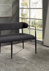 Jaramillo Black Chenille Finish Bench