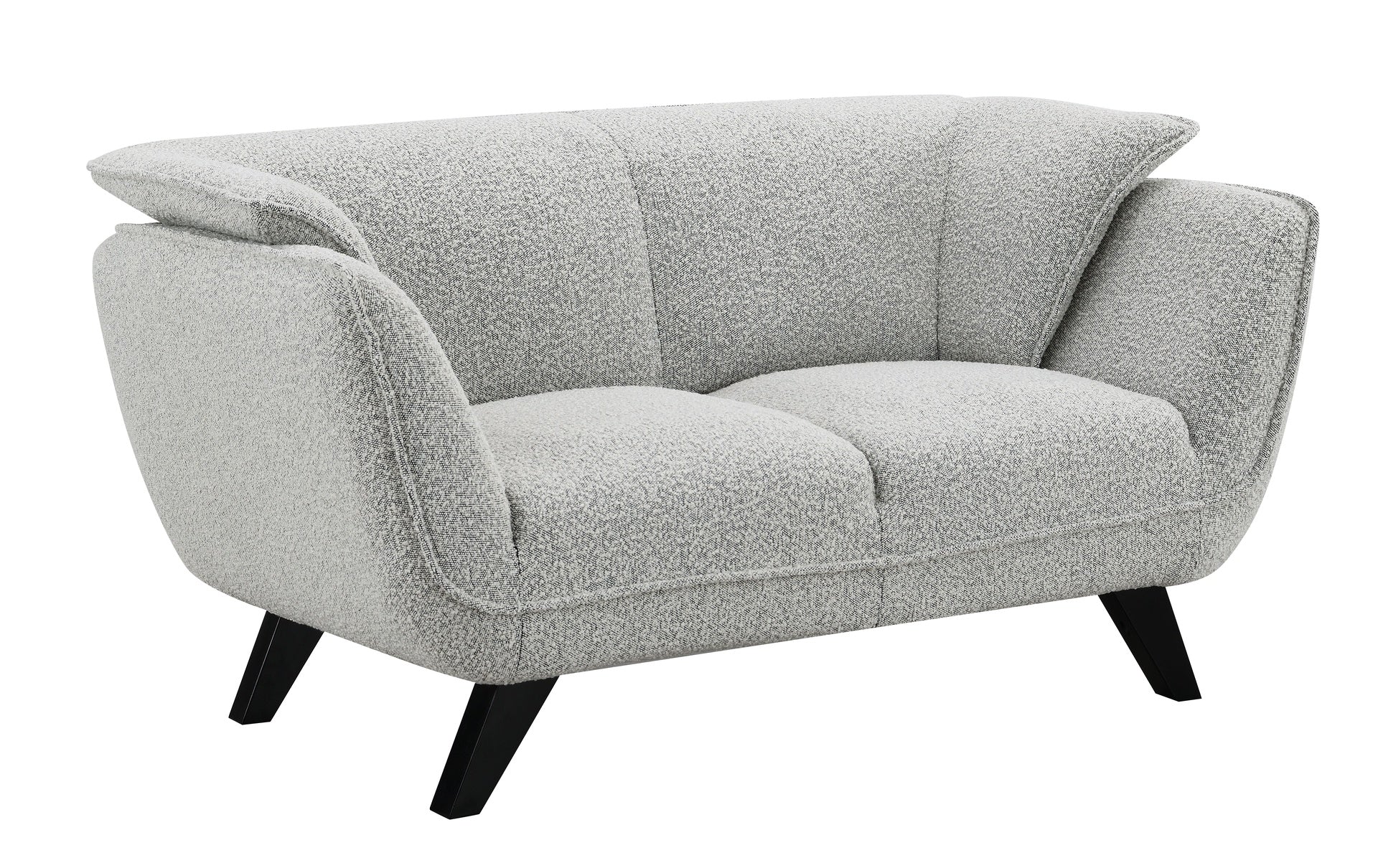 Nayeli Light Gray Boucle Loveseat