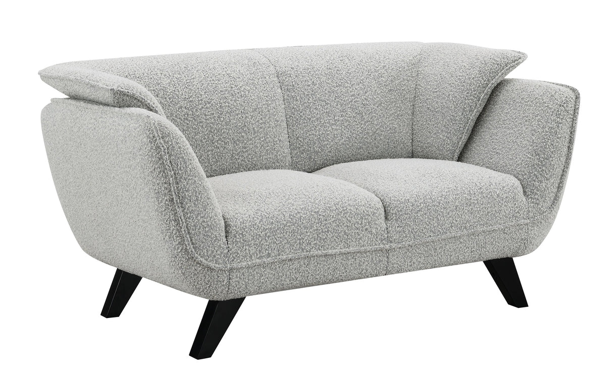 Nayeli Light Gray Boucle Loveseat