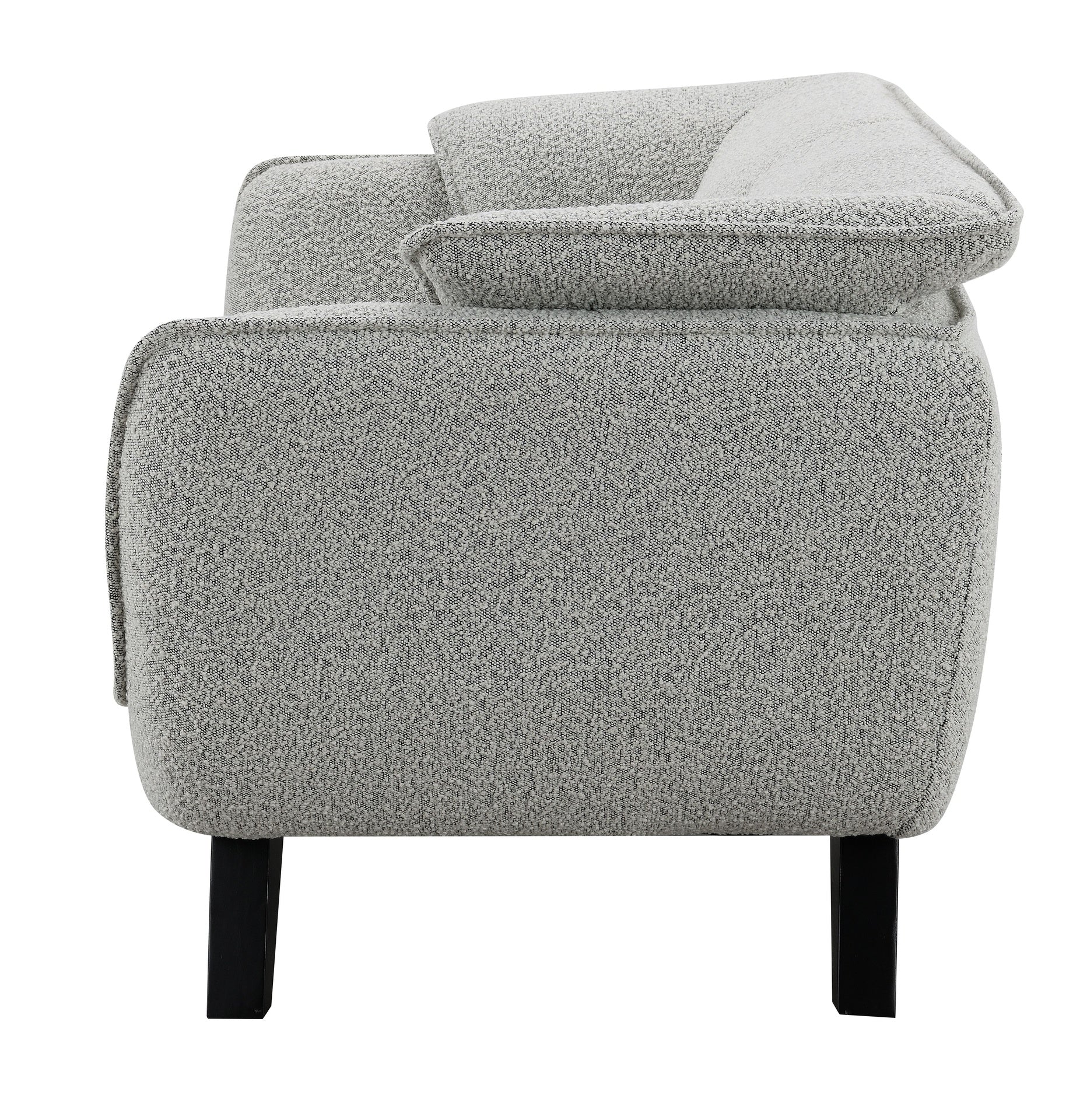 Nayeli Light Gray Boucle Loveseat