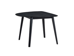 Real Black Finish Dining Table