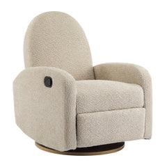 360 Swivel and Glider Recliner Chair-Almond