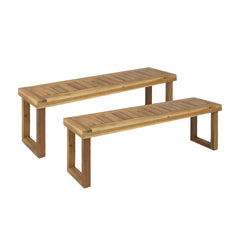 NESTOR BENCH SET OF 2, NATURAL