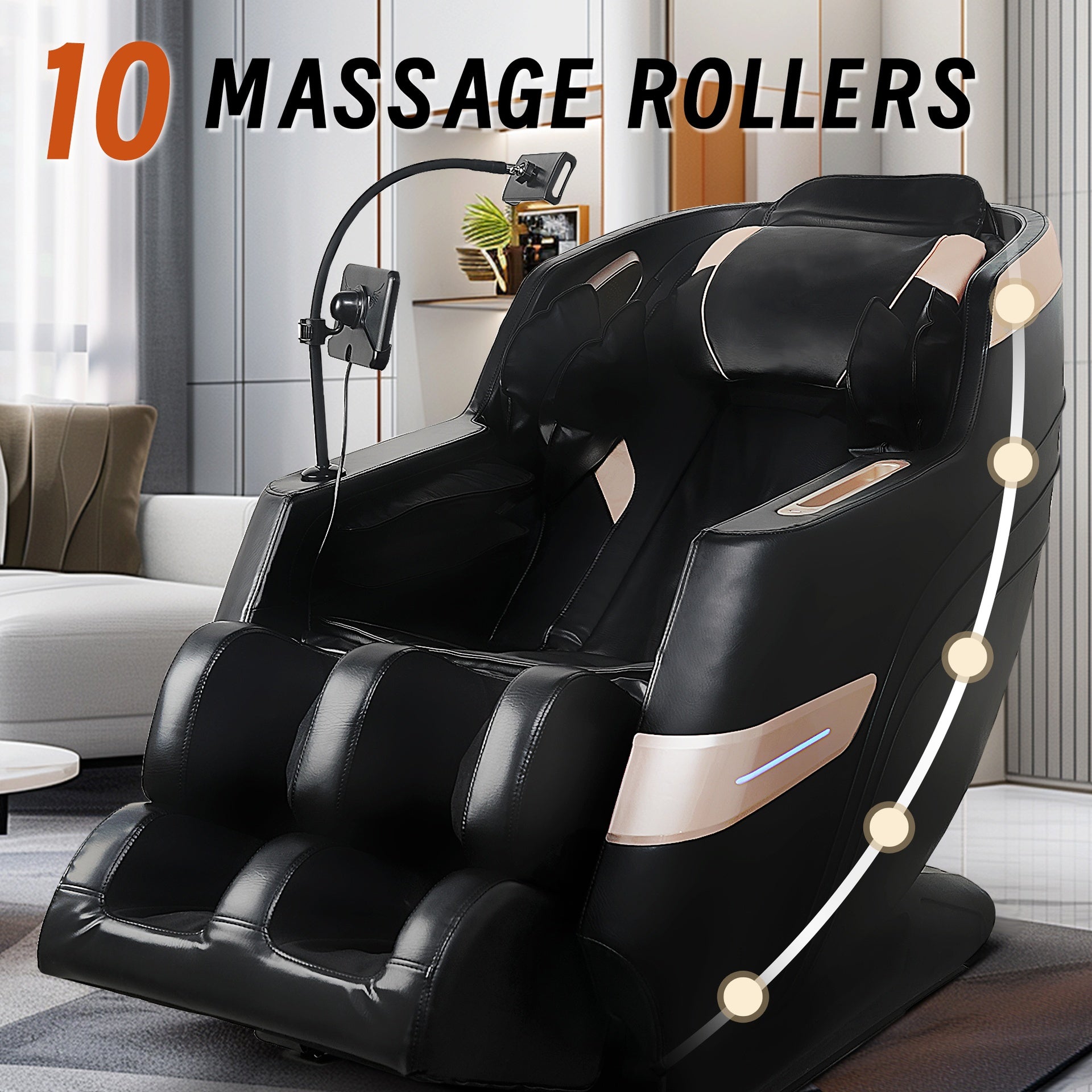Massage Chair Recliner with Zero Gravity with Full Body Air Pressure