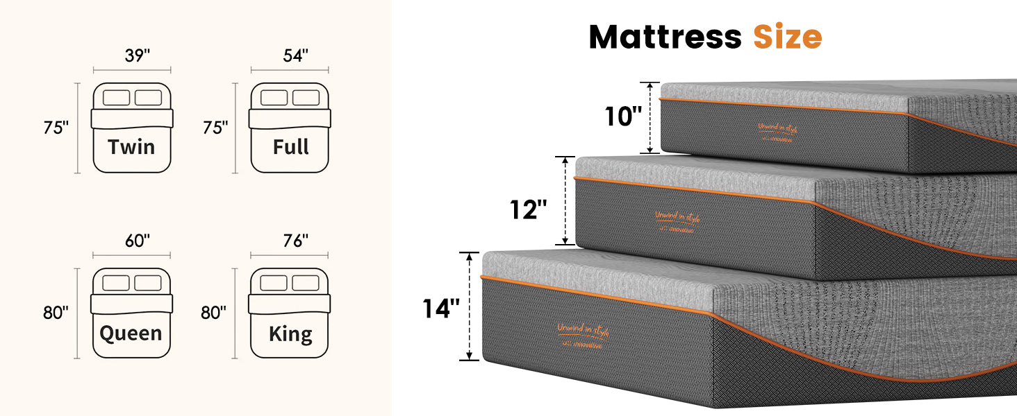 Queen Size Mattress,10 Inch Memory Foam Mattress, Fiberglass Free, Medium Feel, Breathable Cooling Layers, Certified Safe Materials