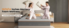 Queen Size Mattress,10 Inch Memory Foam Mattress, Fiberglass Free, Medium Feel, Breathable Cooling Layers, Certified Safe Materials