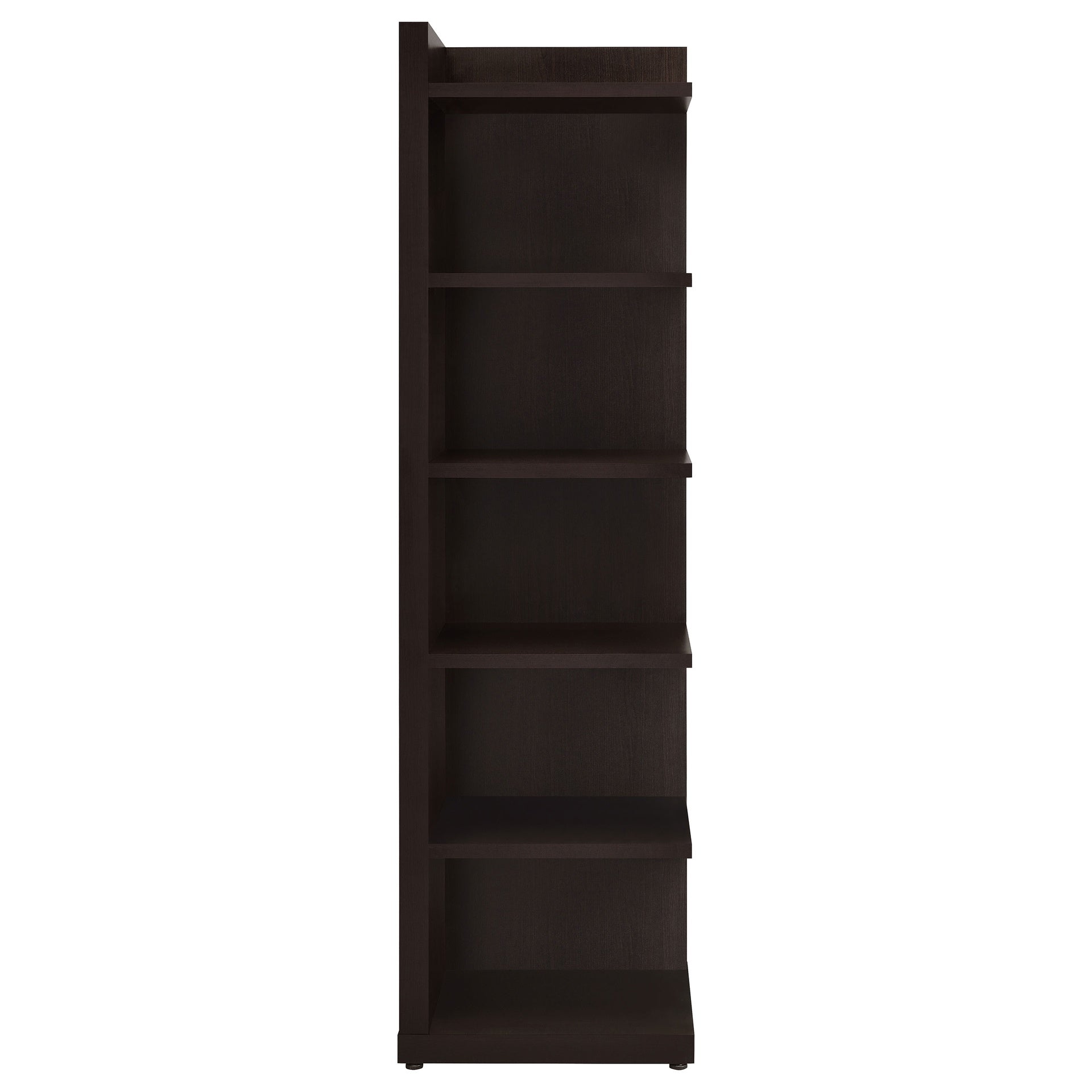 Cappuccino 6-tier Corner Bookcase