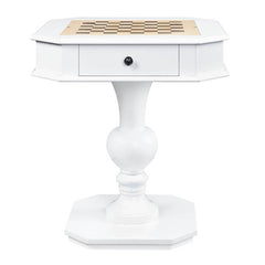 White Game Table with 2-drawer