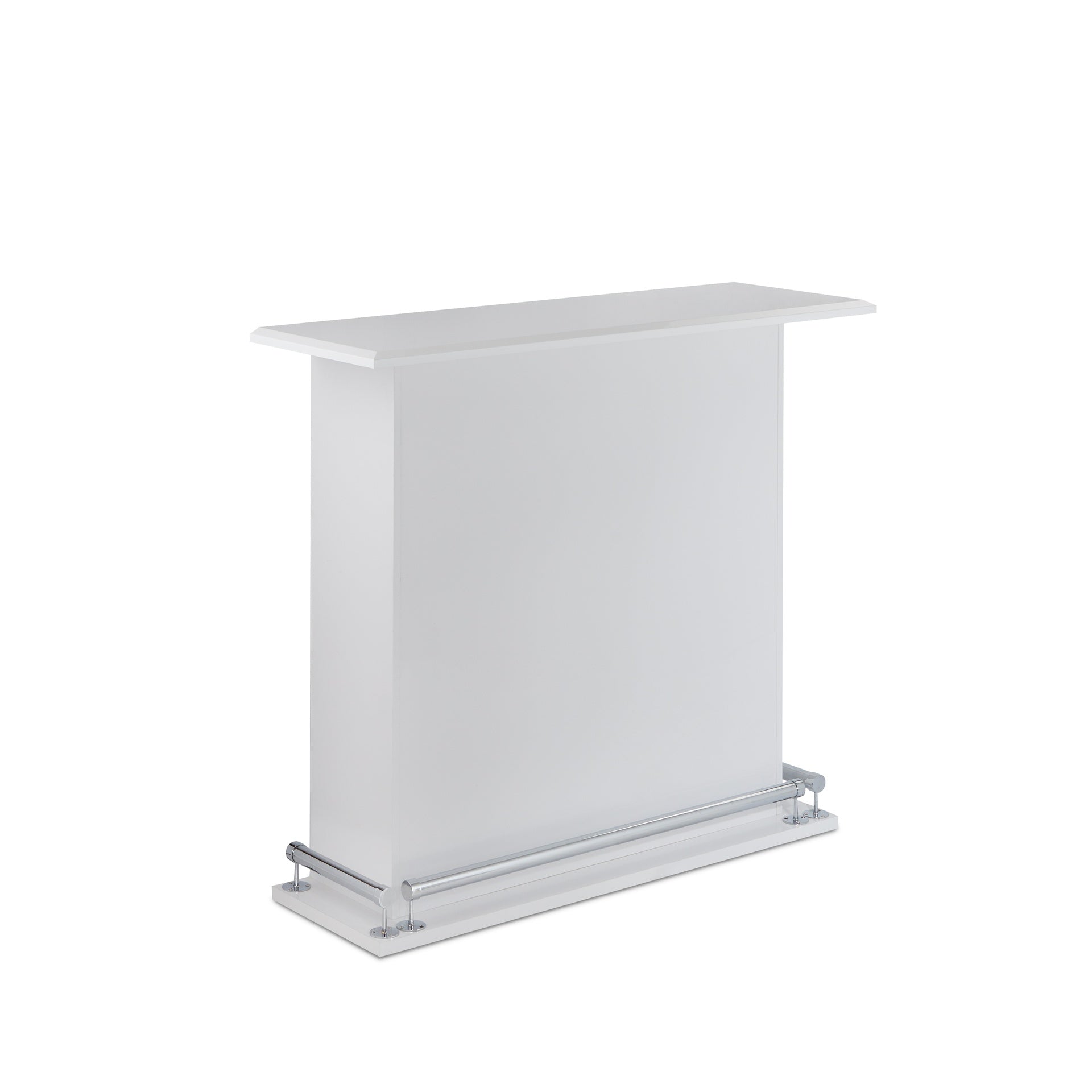 White High Gloss 6-Shelf Bar Table