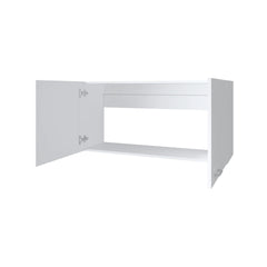 White Kitchen Wall Cabinet with 2 Doors