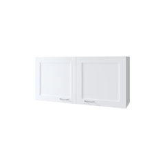 White Kitchen Wall Cabinet with 2 Doors