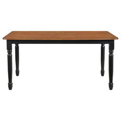 Hayward Walnut and Black Dining Table