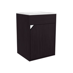 Wengue Bathroom Floating Vanity with a Door