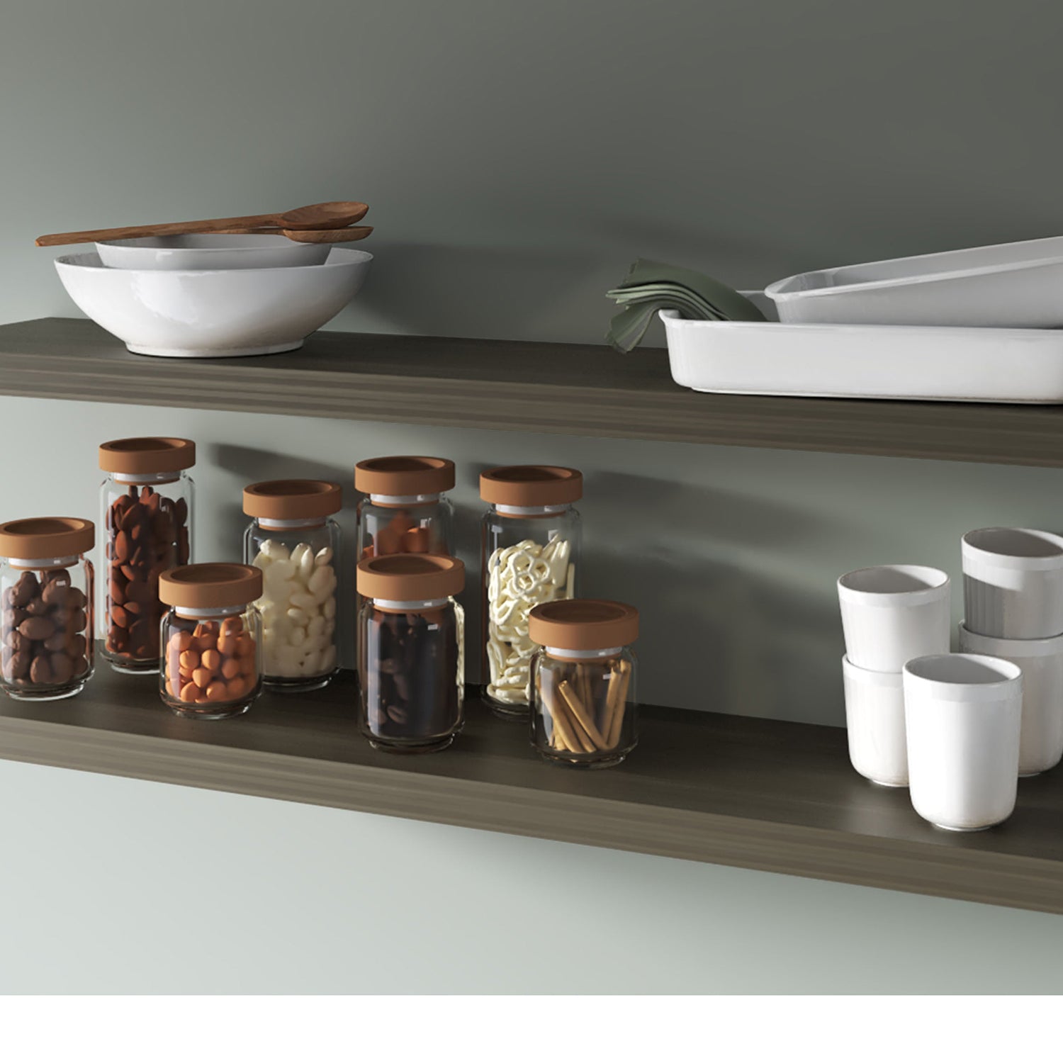 Smokey Oak Floating Shelf