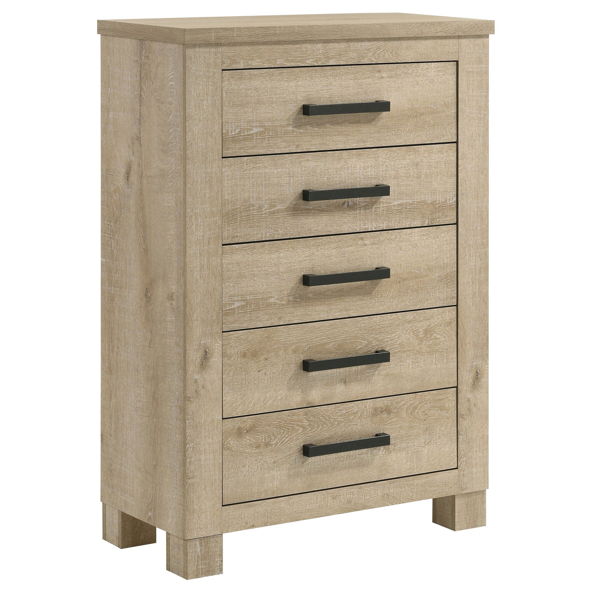 Sansome Weathered Oak 5-drawer Bedroom Chest of Drawers