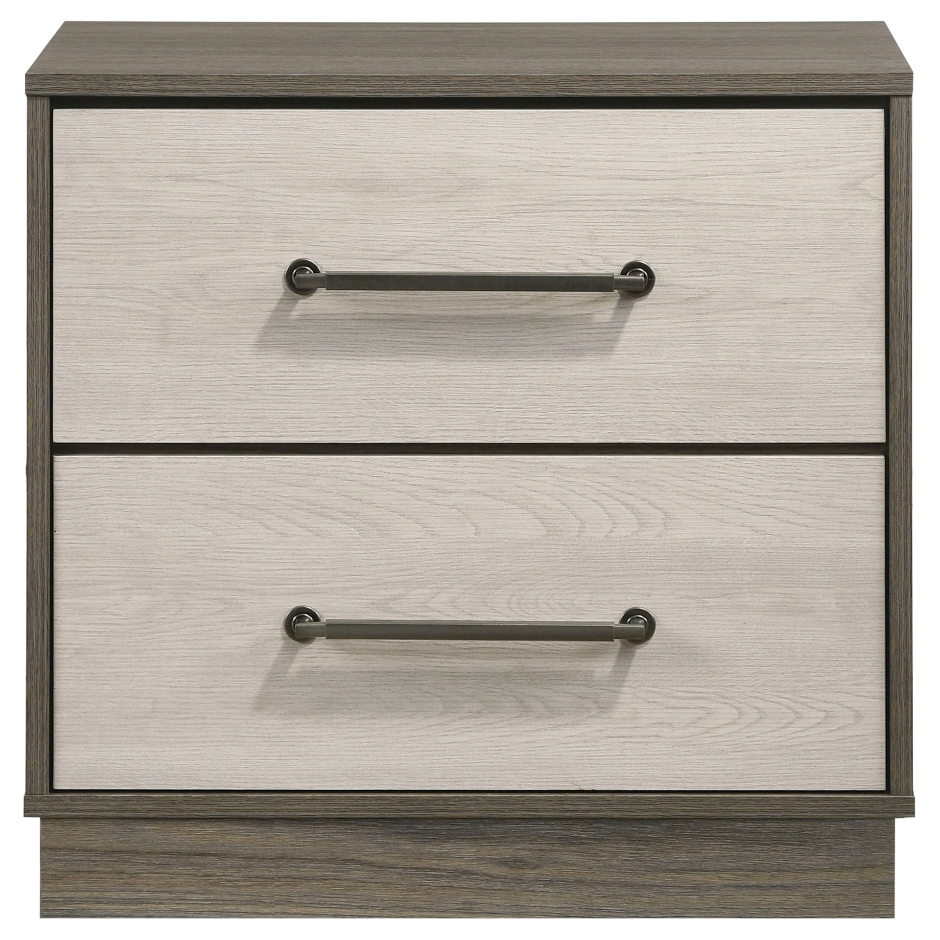 Edmondson Grey Oak 2-drawer Nightstand