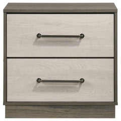 Edmondson Grey Oak 2-drawer Nightstand