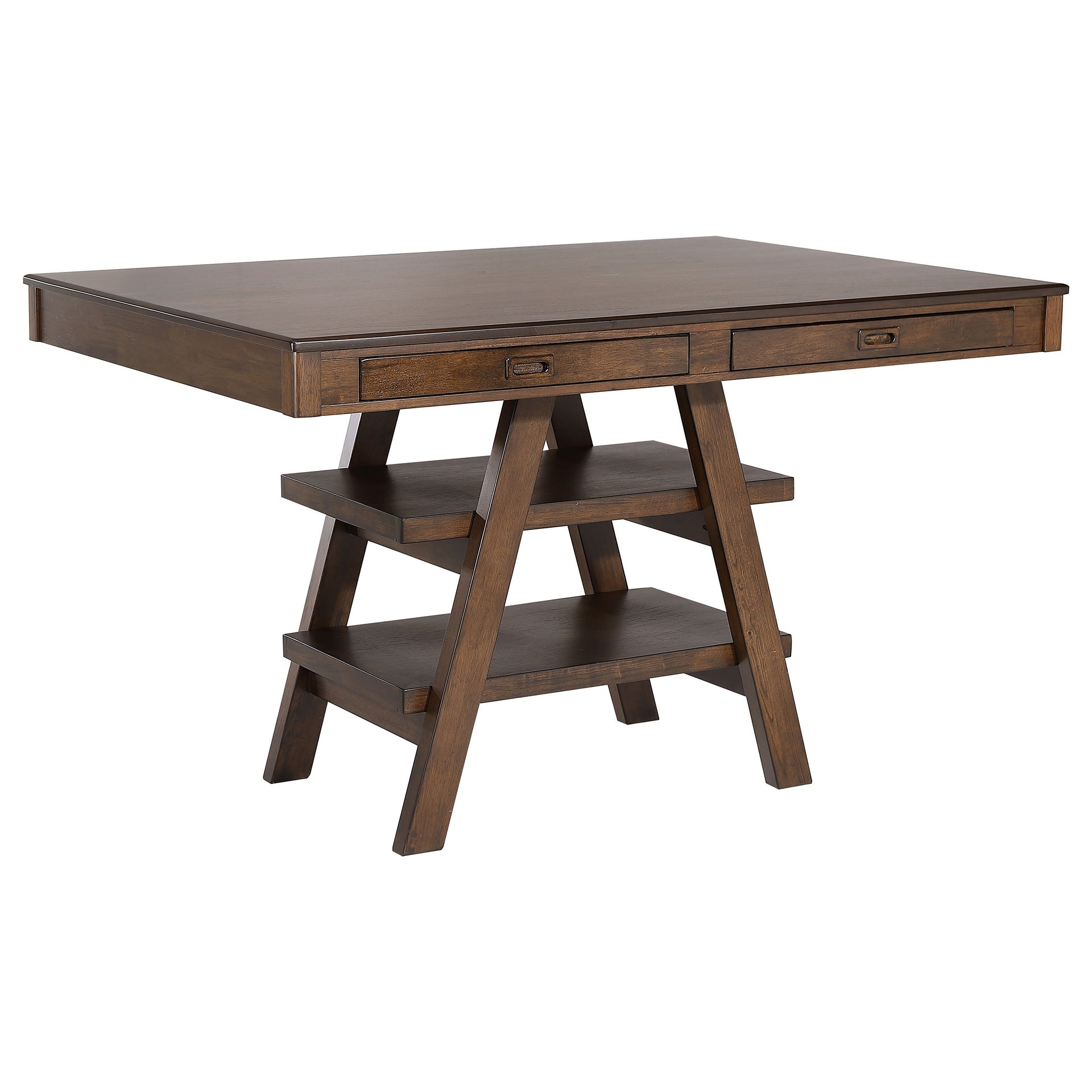 Ferrara Brown and Walnut 5-piece Counter Height Dining Set