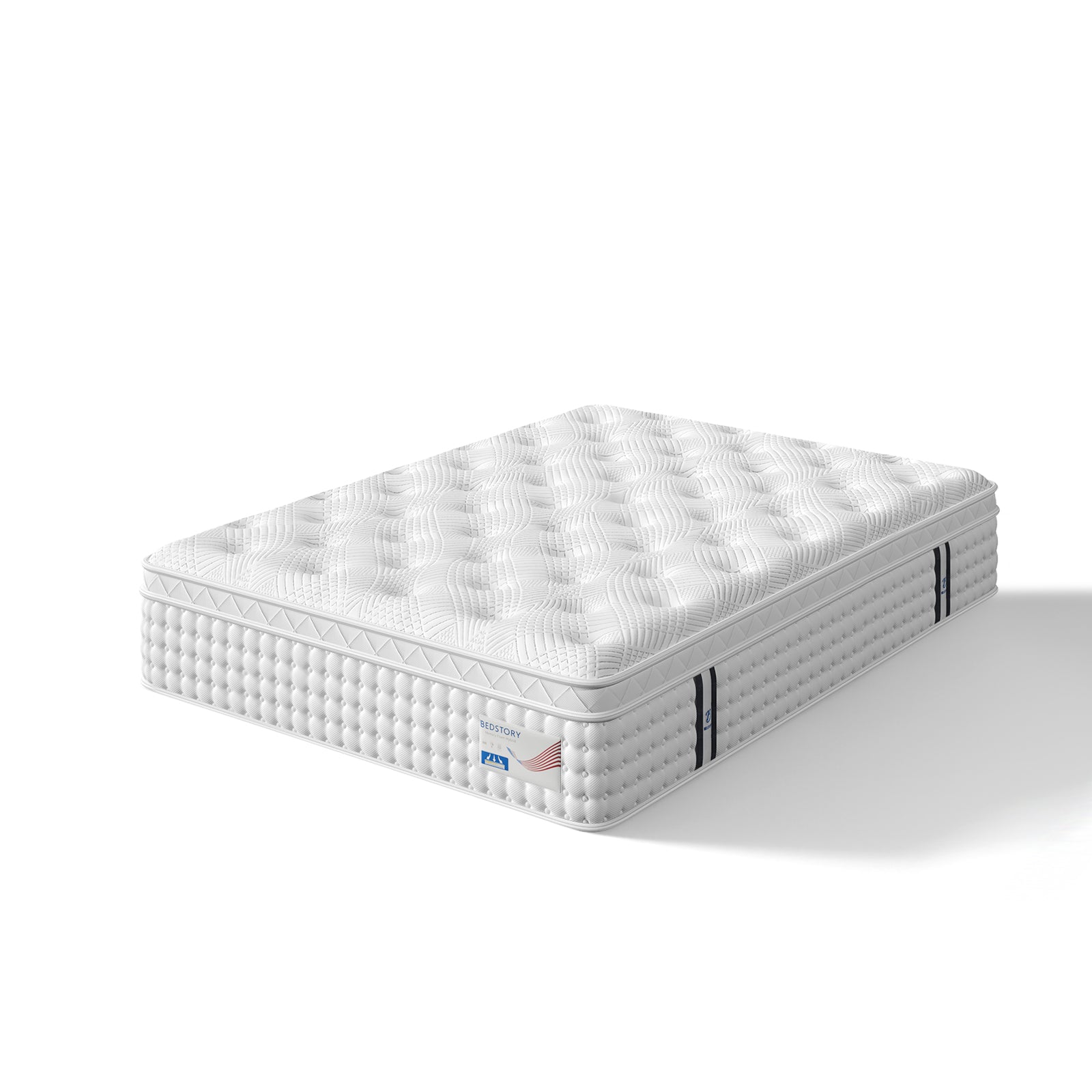12 Inch Full Hybrid Mattress – Memory Foam & Pocket Spring Bed – Medium Firm Comfort, Spine Support, Quiet & Breathable