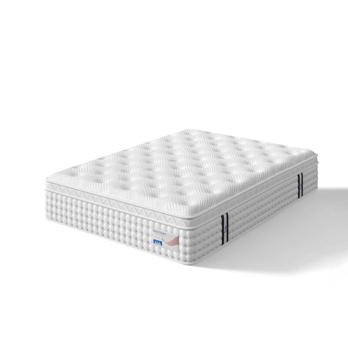 12 Inch Full Hybrid Mattress – Memory Foam & Pocket Spring Bed – Medium Firm Comfort, Spine Support, Quiet & Breathable