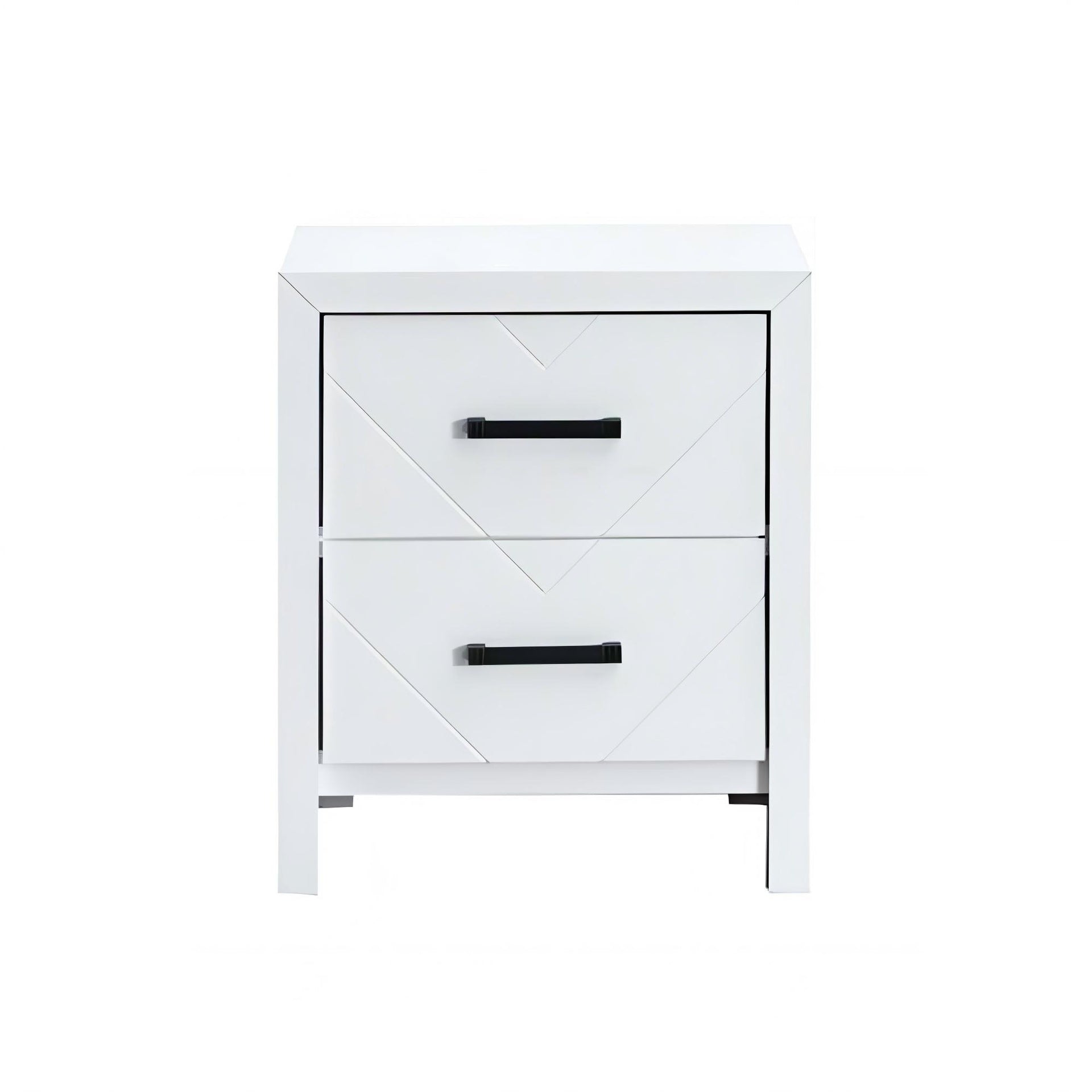 Morris G0093-N  2 Drawer Nightstand White