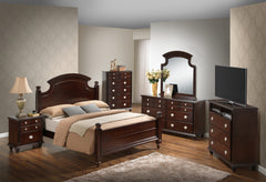 Summit G5950A-KB King  Bed (  3 Boxes) , Cappuccino