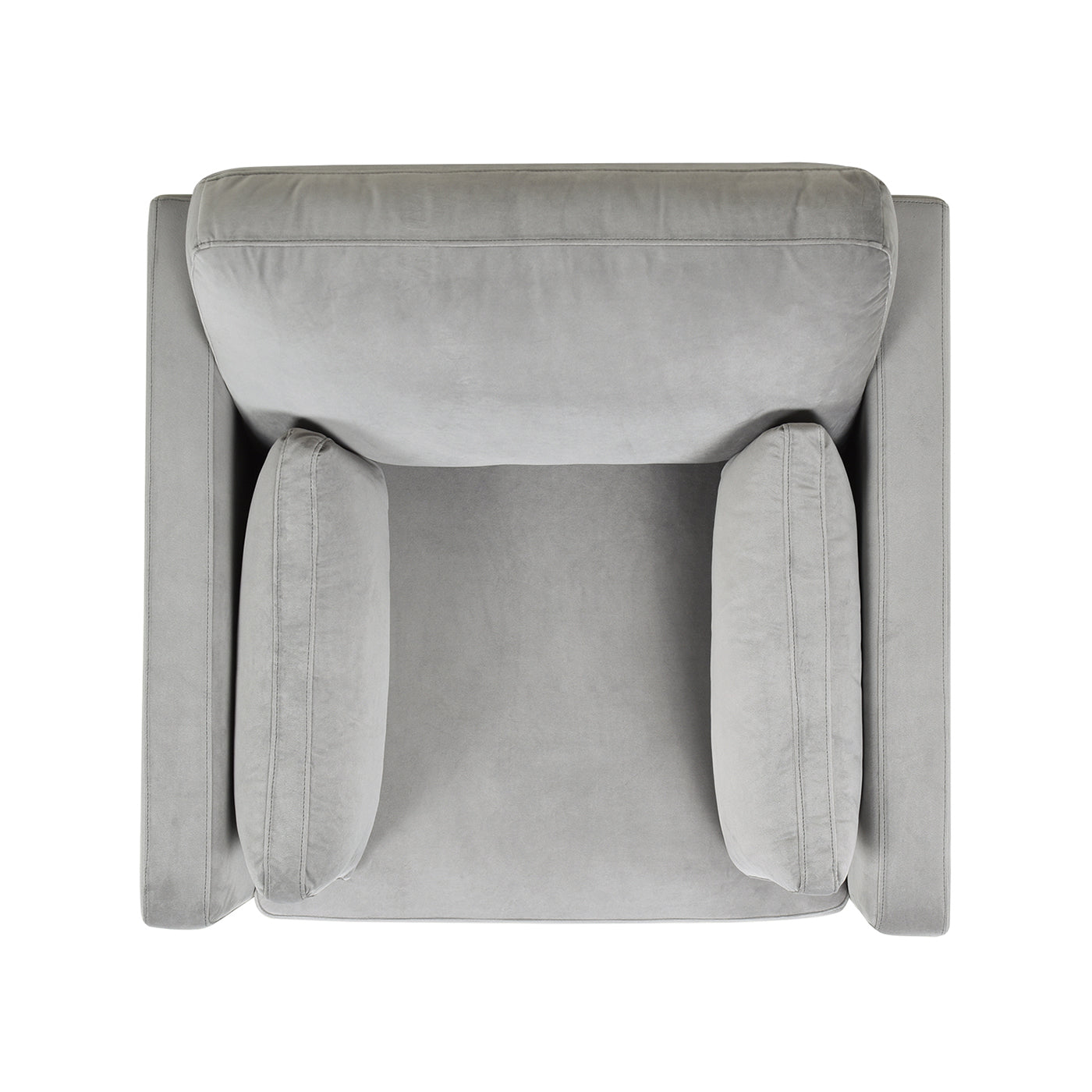 Knox 36" Modern Farmhouse Arm Chair, Opal Grey Velvet