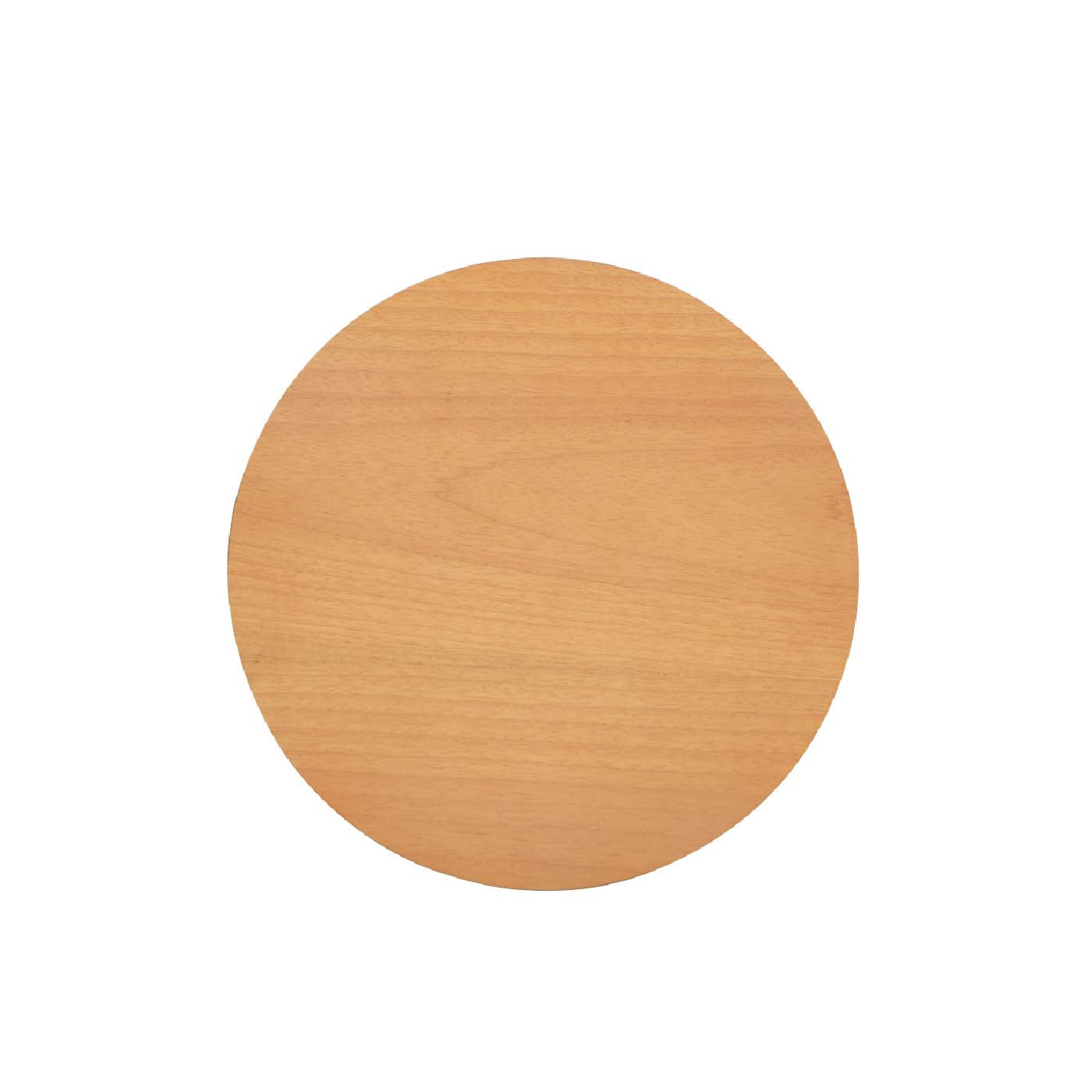 Cabana 18" Round Cane Rattan Storage Side Table, Natural Brown Oak Wood