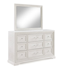 1pc Traditional 6-Drawer Storage Dresser Antique White Finish Wooden Furniture