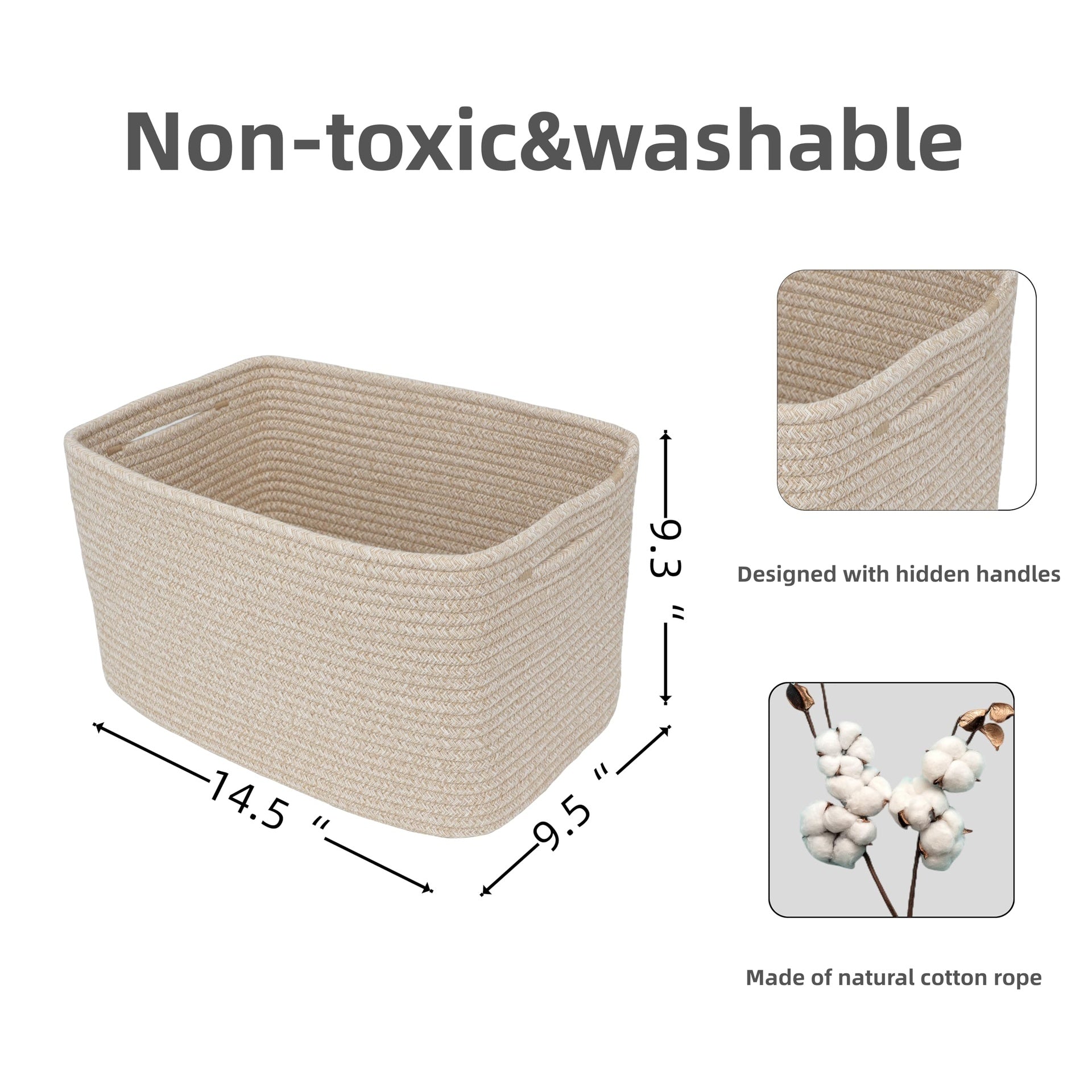 Rope Storage Basket 3 Pack