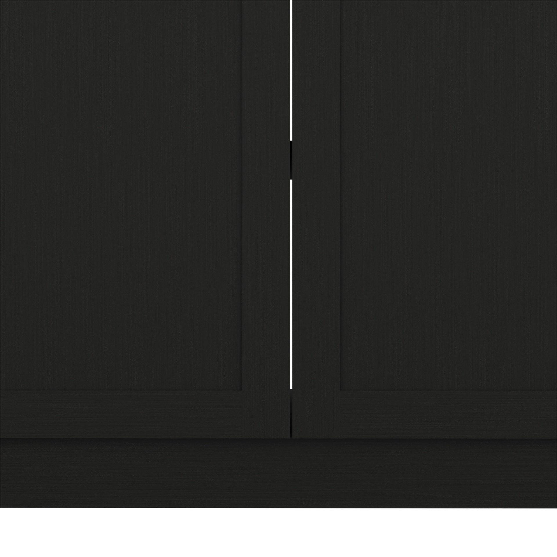 Zurich Cabinet Set, Two Shelves Black