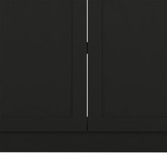 Zurich Cabinet Set, Two Shelves Black