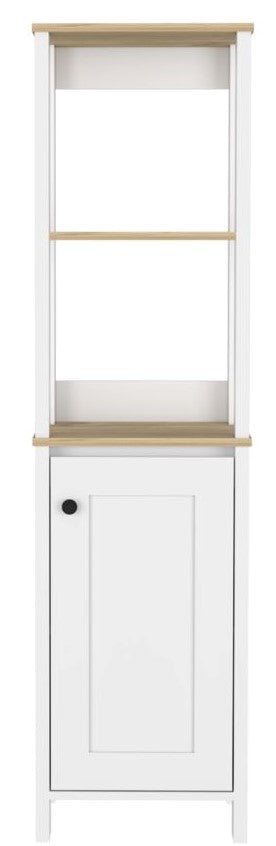 St. Clair Linen Cabinet, Two Interior  Shelves, Two Open Shelves, Single Door
